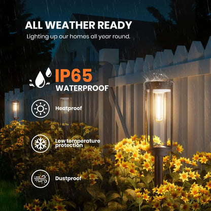 Solar Pathway Lights – Modern Outdoor Garden Lights with Auto On/Off & IP65 Waterproof Design