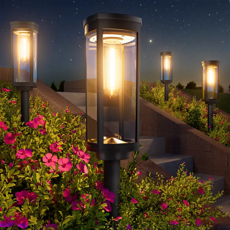 Solar Pathway Lights – Modern Outdoor Garden Lights with Auto On/Off & IP65 Waterproof Design