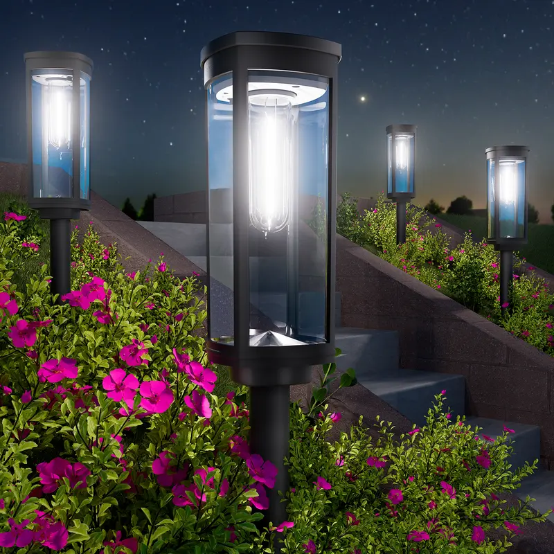 Solar Pathway Lights – Modern Outdoor Garden Lights with Auto On/Off & IP65 Waterproof Design